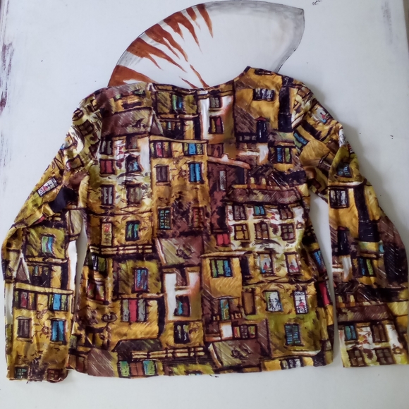 Chico's art deco shirt - Picture 4 of 9